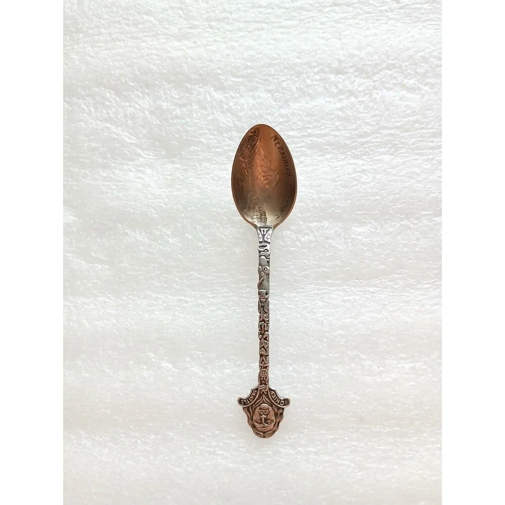 Antique Sterling Seattle Totem Pole Spoon Mt Rainier Bowl Early 1900s